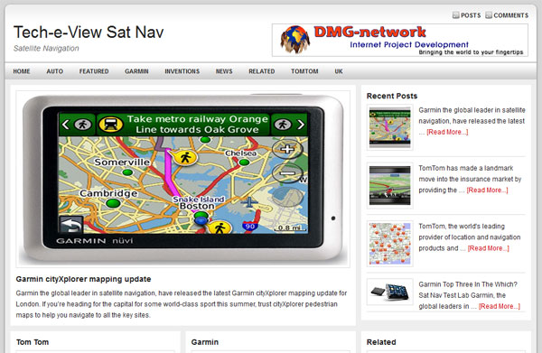 Tech-e-View SatNav - Satellite Navigation